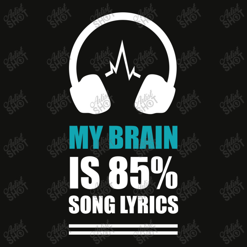 Brain Music Song Lyrics Headphones Scorecard Crop Tee by YenNgoc | Artistshot