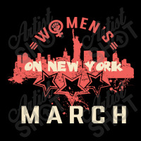 Womens March New York Red Long Sleeve Baby Bodysuit | Artistshot