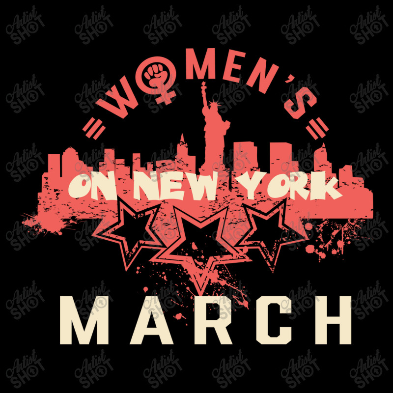 Womens March New York Red Long Sleeve Baby Bodysuit by denbey | Artistshot