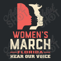 Women's March Hear Our Voice Florida Crewneck Sweatshirt | Artistshot