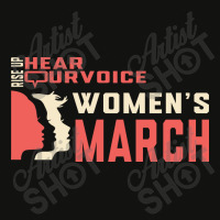 Women's March Rise Up Hear Our Voice Scorecard Crop Tee | Artistshot