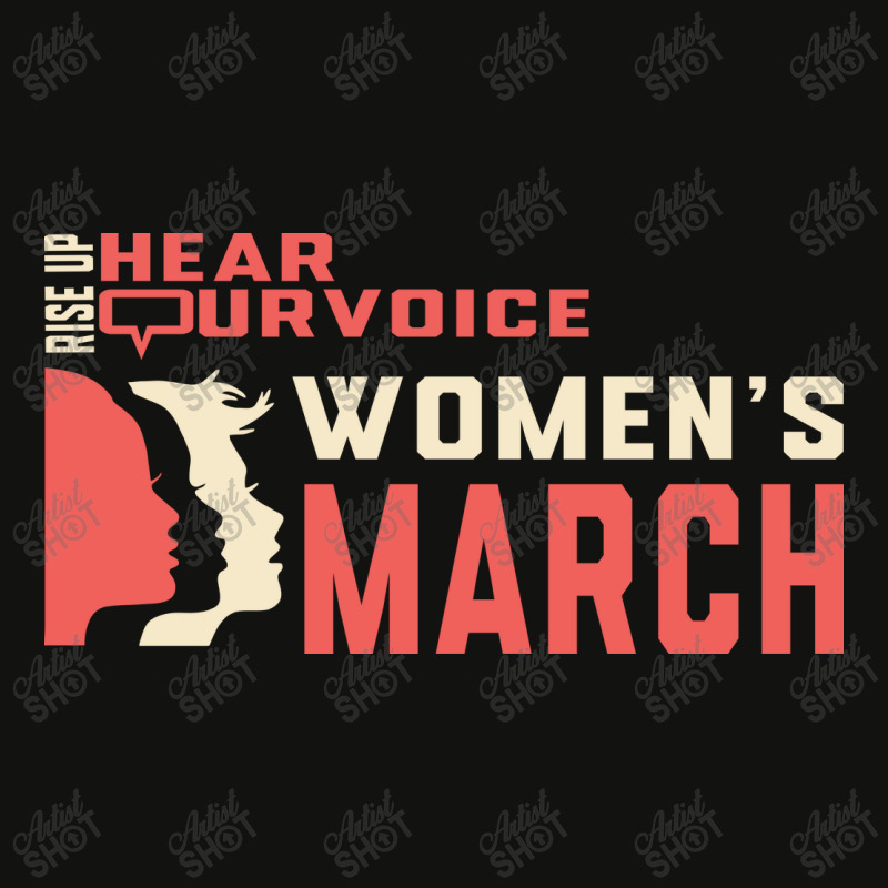 Women's March Rise Up Hear Our Voice Scorecard Crop Tee by denbey | Artistshot