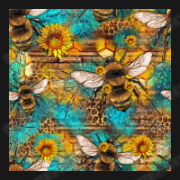 Bees And Sunflower Seamless Pattern Flannel Shirt | Artistshot