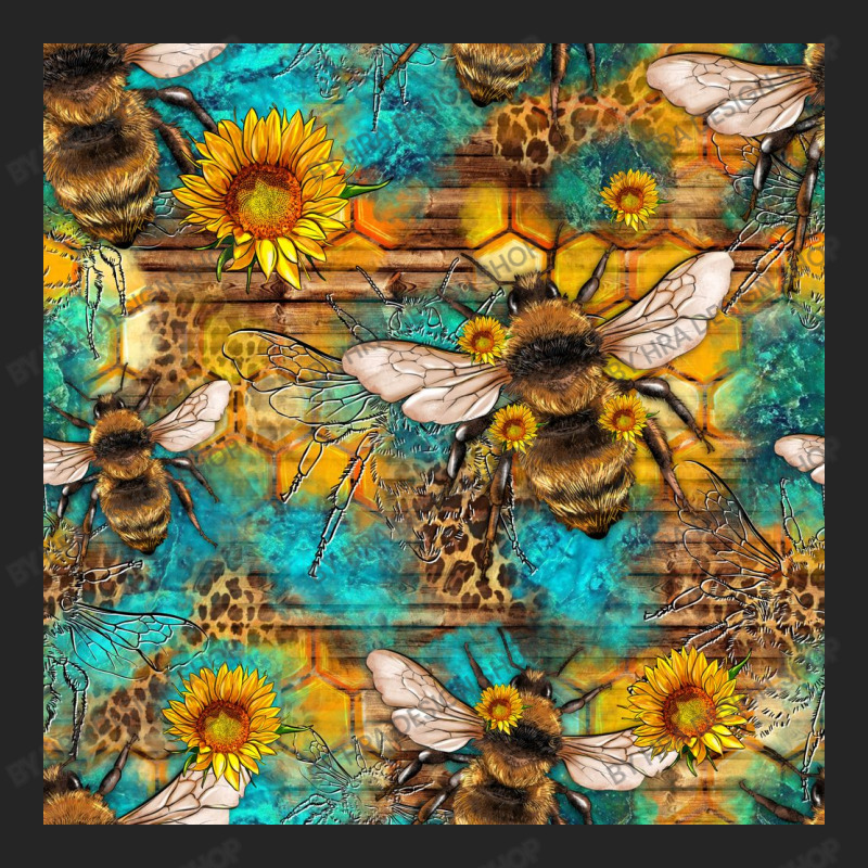 Bees And Sunflower Seamless Pattern Unisex Hoodie | Artistshot