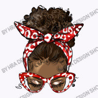 Soror Colors Red And White Messy Bun Tank Top | Artistshot