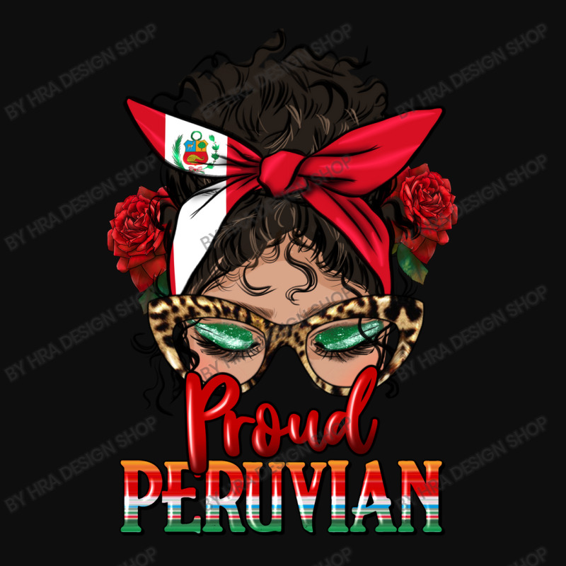 Proud Peruvian Latina Messy Bun Crop Top by HRA Design Shop | Artistshot