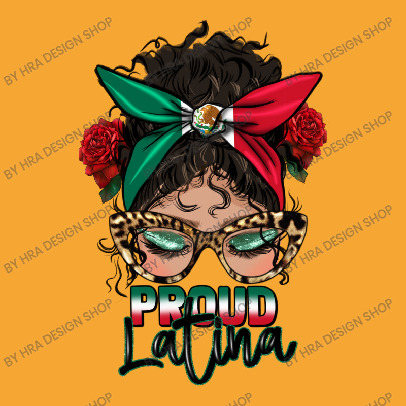 Proud Latina Messy Bun Basic T-shirt by HRA Design Shop | Artistshot