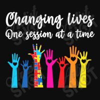 Changing Lives One Session At A Time Aba Therapist Job Crop Top | Artistshot