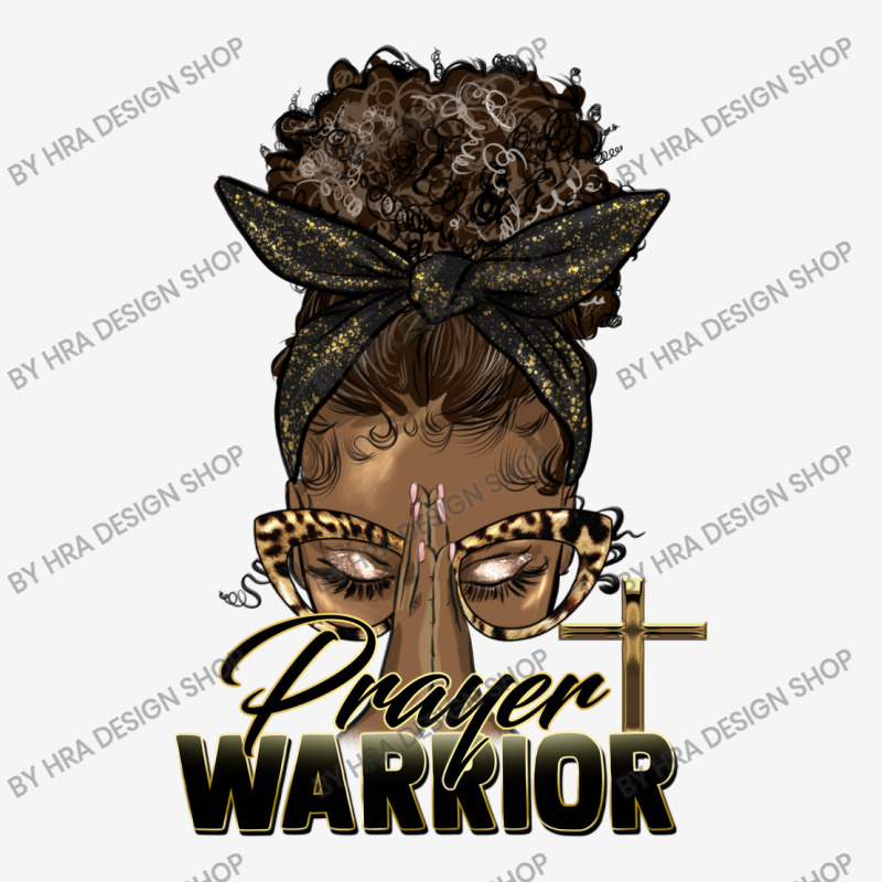 Prayer Warrior Afro Messy Bun Baby Bibs | Artistshot