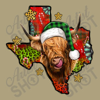 Christmas Texas Highland Cow Flat Bill Snapback Cap | Artistshot