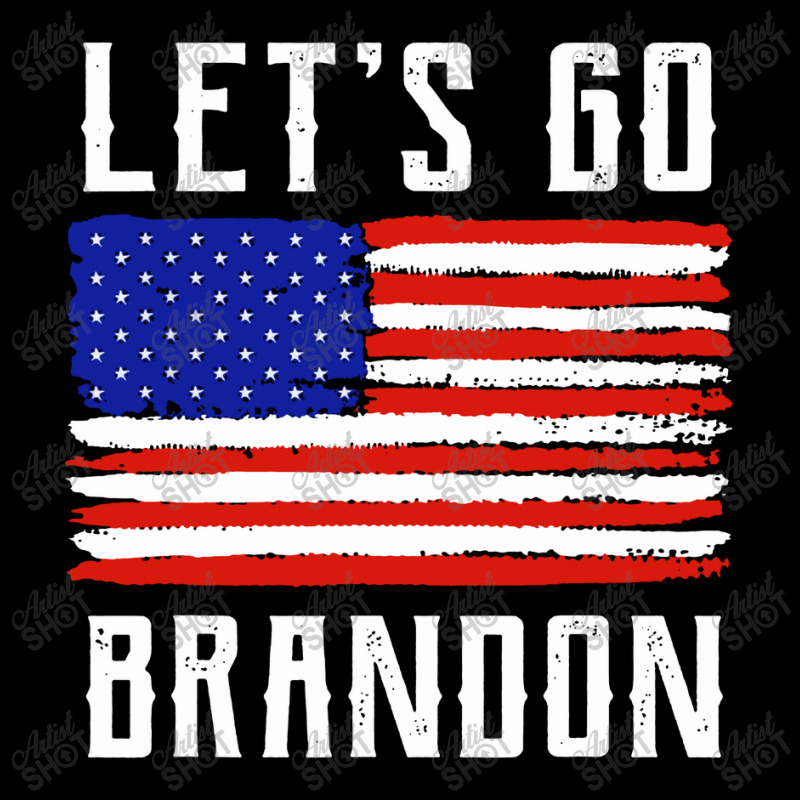 Let's Go Brandon Shirt Conservative American Flag Flat Bill Snapback Cap | Artistshot