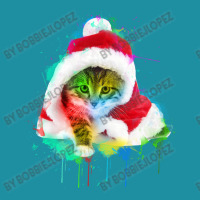 Merry Christmas Cat Flat Bill Snapback Cap | Artistshot