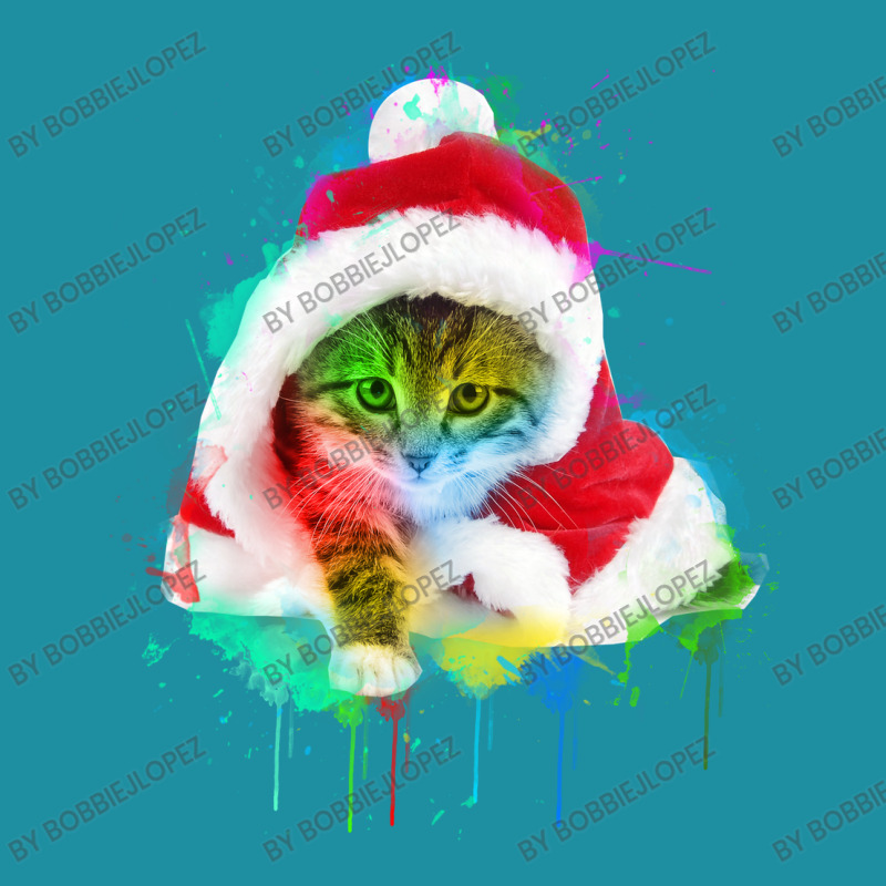 Merry Christmas Cat Flat Bill Snapback Cap | Artistshot