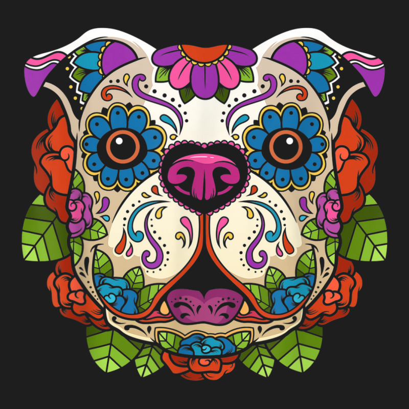 English Bulldog Sugar Skull Dog Calavera Dia De Los Muertos T Shirt Classic T-shirt by Vivu991 | Artistshot