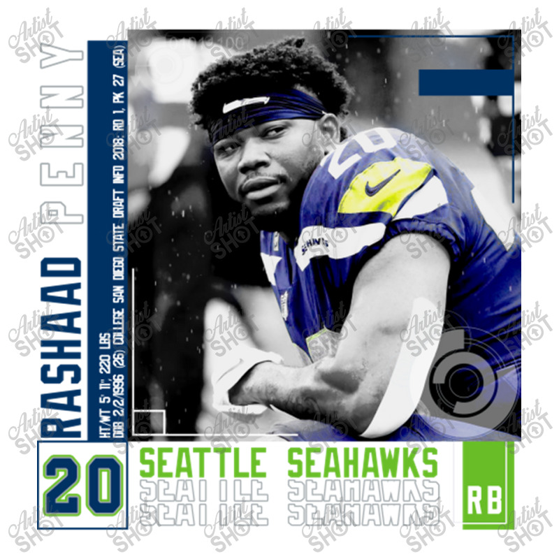 Rashaad Penny Football Star Paper Bag - 13 X 7 X 13 | Artistshot