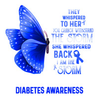 Diabetes Diabetic I Am The Storm Diabetes Awareness Butterfly 155 Diab Star Paper Bag - 13 X 7 X 13 | Artistshot