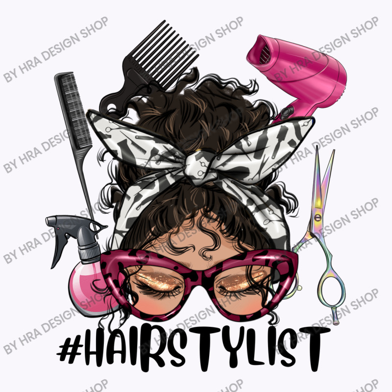 Latino Messy Bun Hairstylist Tank Top by HRA Design Shop | Artistshot