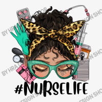 Latina Messy Bun Nurse Life Ladies Fitted T-shirt | Artistshot