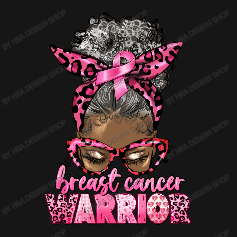 Breast Cancer Warrior Afro Messy Bun Gray Hair Active Duffel | Artistshot