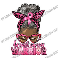 Breast Cancer Warrior Afro Messy Bun Gray Hair V-neck Tee | Artistshot