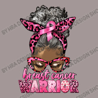 Breast Cancer Warrior Afro Messy Bun Gray Hair Vintage Hoodie | Artistshot