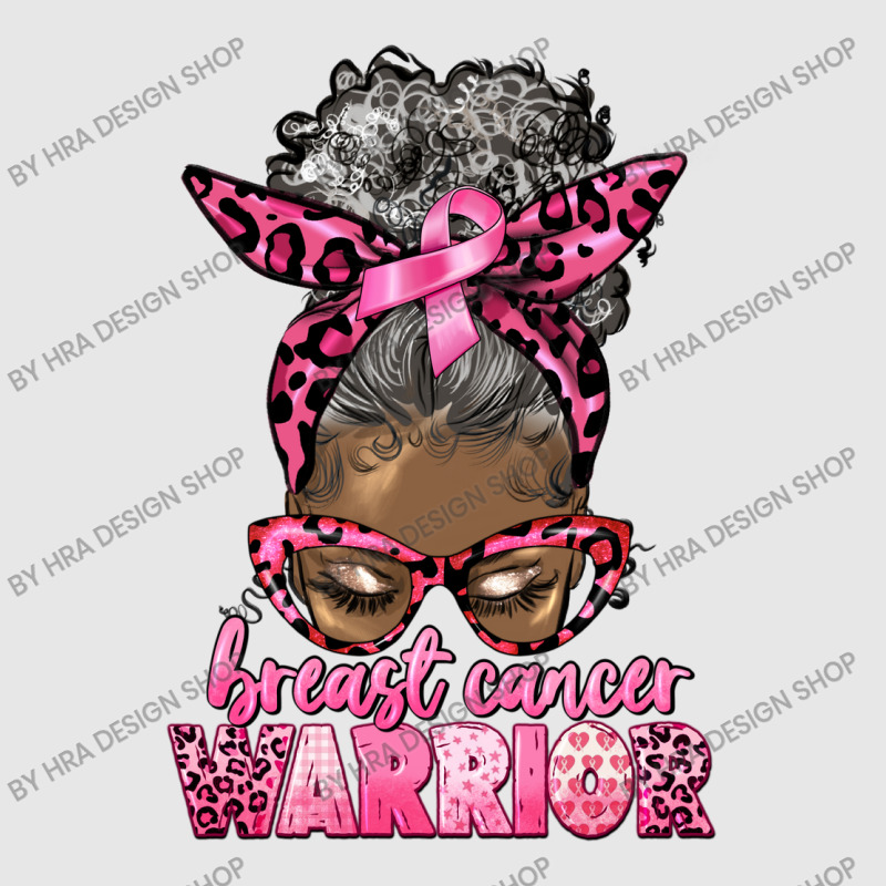 Breast Cancer Warrior Afro Messy Bun Gray Hair Unisex Jogger | Artistshot