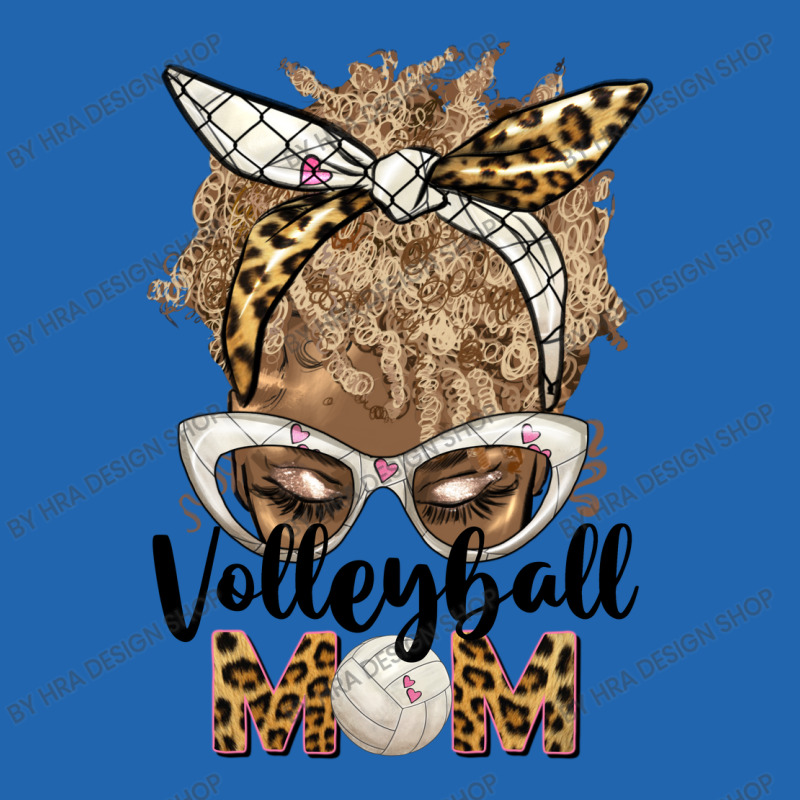 Blonde Afro Messy Bun  Hair Volleyball Mom Pocket T-shirt | Artistshot