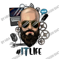 Bald Bearded Man Information Technology Life Baby Bodysuit | Artistshot