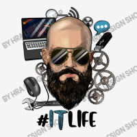 Bald Bearded Man Information Technology Life Baby Beanies | Artistshot