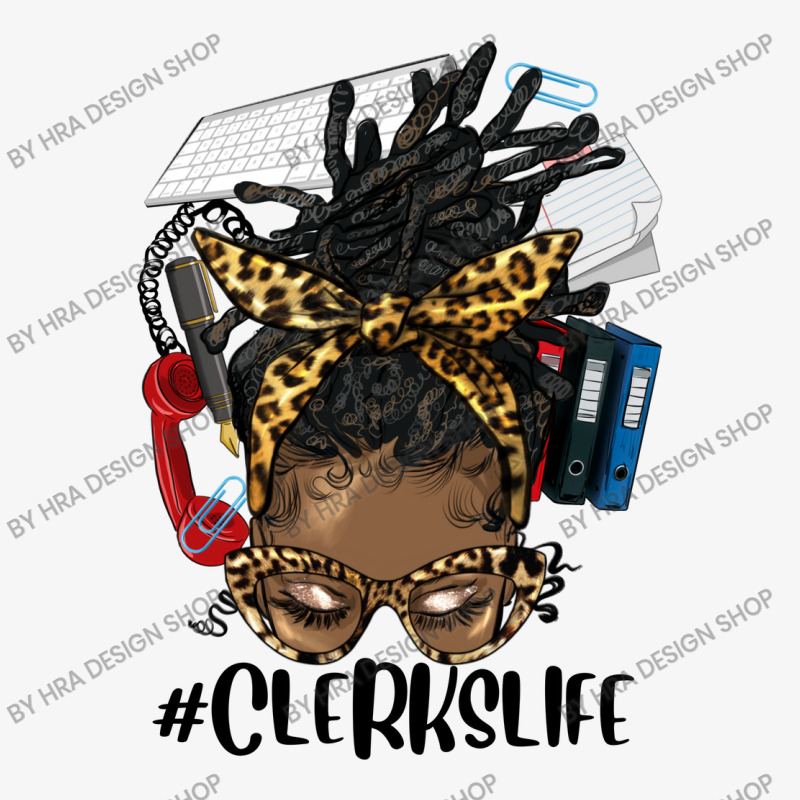 Afro Messy Locs Hair Clerks Life Ladies Fitted T-Shirt by HRA Design Shop | Artistshot