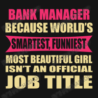 Bank Manager Funniest Isn't A Jobtitle Mesh Cap | Artistshot