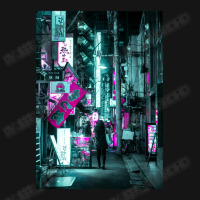 Tokyo Neon Night Synthwave Mesh Cap | Artistshot