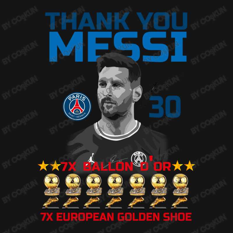 Ballon D'or 2021 Thank You Messi 30 Number 7x Golden Shoe Mesh Cap | Artistshot