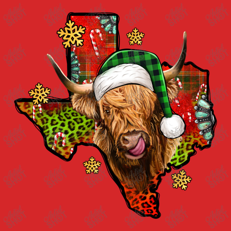 Christmas Texas Highland Cow Trucker Cap | Artistshot