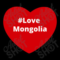 Love Mongolia, Hashtag Heart, Love Mongolia Flat Bill Snapback Cap | Artistshot