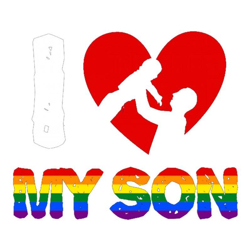 I Love My Son Father And Son For Dark Debie Paper Bag - 10 X 5 X 13 | Artistshot