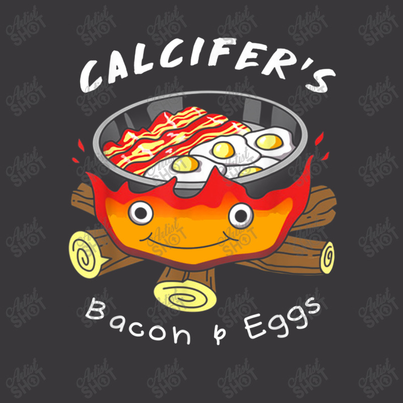 Calcifers Bacon Egg Cook  Food Anime Ladies Curvy T-Shirt by YenNgoc | Artistshot