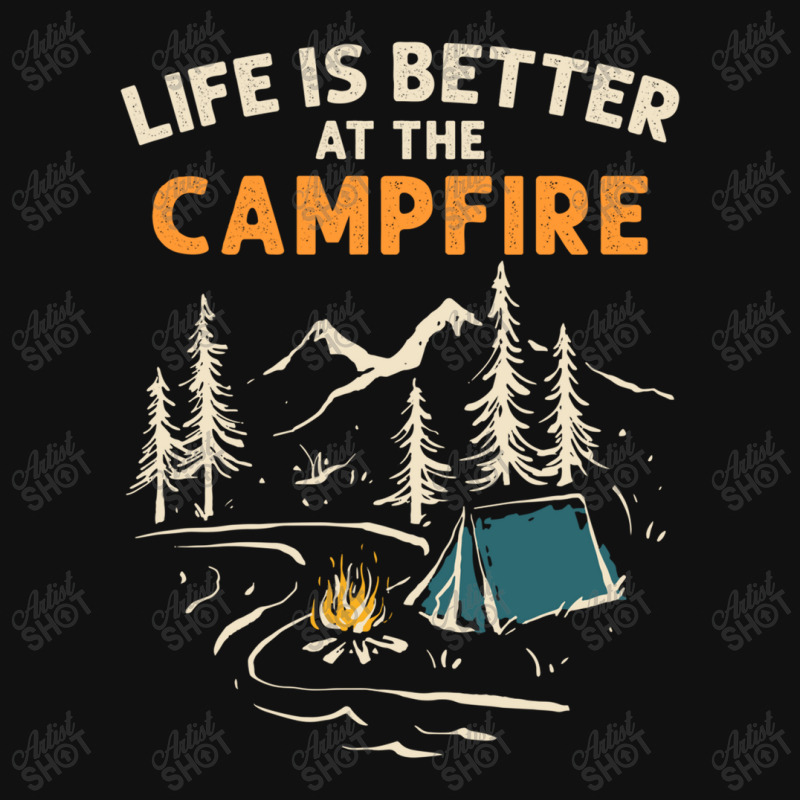 Camping Campfire Life Is Better At The Campfire Hiking Skinny Tumbler | Artistshot