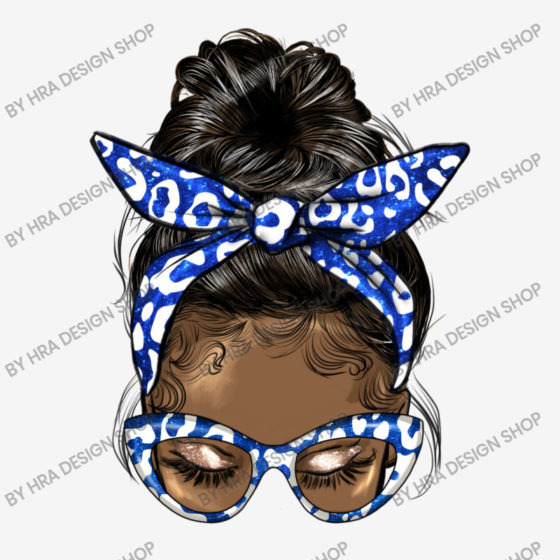 Afro Messy Bun Straight Hair Sorority Blue And Whi Toddler Hoodie by HRA Design Shop | Artistshot