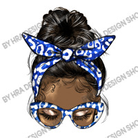 Afro Messy Bun Straight Hair Sorority Blue And Whi Youth Zipper Hoodie | Artistshot