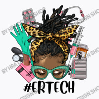 Afro Messy Bun Locs Hair Emergency Technician T-shirt | Artistshot