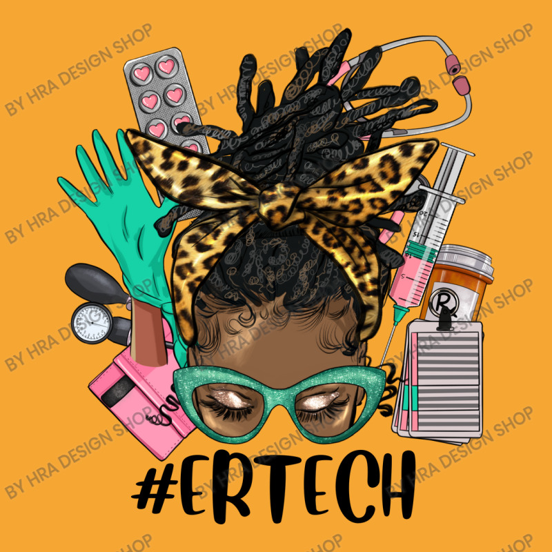 Afro Messy Bun Locs Hair Emergency Technician Basic T-shirt | Artistshot