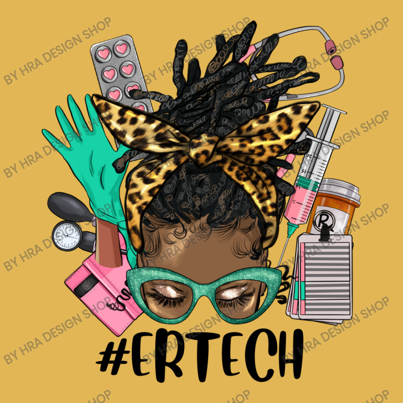 Afro Messy Bun Locs Hair Emergency Technician Vintage Hoodie And Short Set | Artistshot