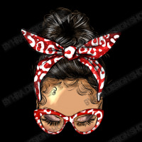 Afro Messy Bun Light Skin Soror Color Red And Blue Youth Jogger | Artistshot