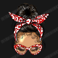 Afro Messy Bun Light Skin Soror Color Red And Blue Flannel Shirt | Artistshot