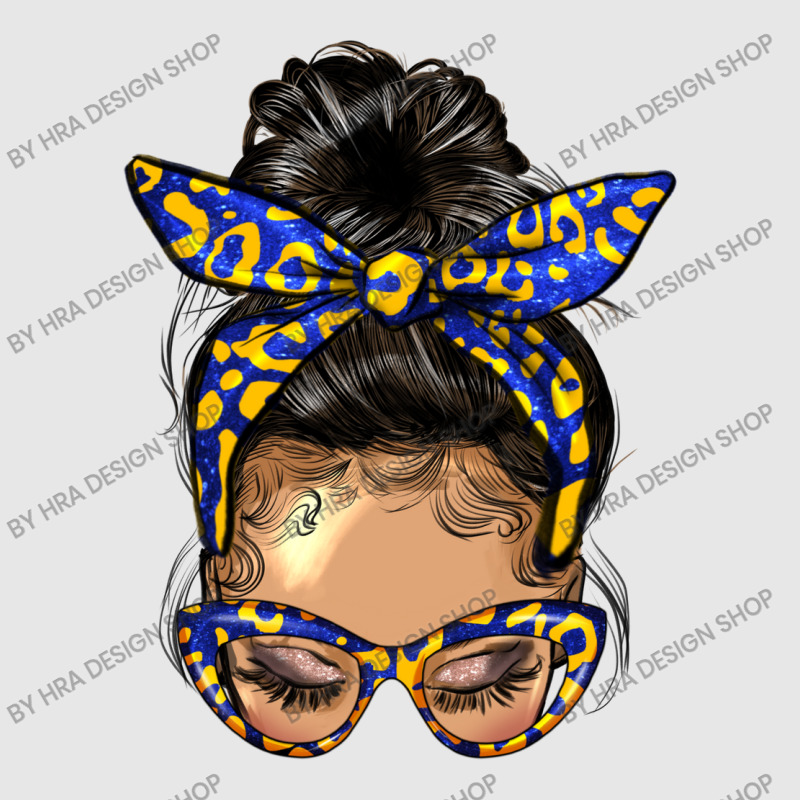 Afro Messy Bun Light Skin Soror Color Blue And Yel Unisex Jogger | Artistshot