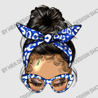 Afro Messy Bun Light Skin Soror Color  Blue And Wh Hoodie & Jogger Set | Artistshot