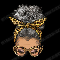 Afro Messy Bun Light Skin Gray Hair Leopard Toddler Sweatshirt | Artistshot