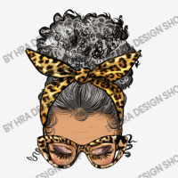 Afro Messy Bun Light Skin Gray Hair Leopard Scorecard Crop Tee | Artistshot