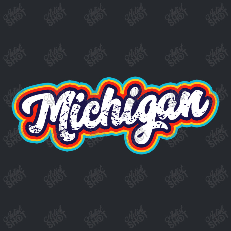 Michigan State Vintage Retro 60 Flat Bill Snapback Cap | Artistshot